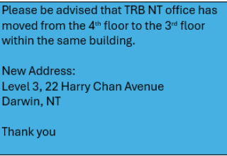 TRB NT News Move